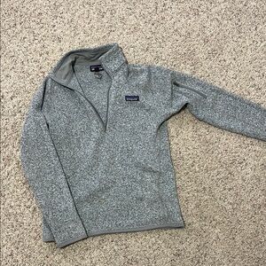 Patagonia Men's Zip-Up Sweater in Heather Gray